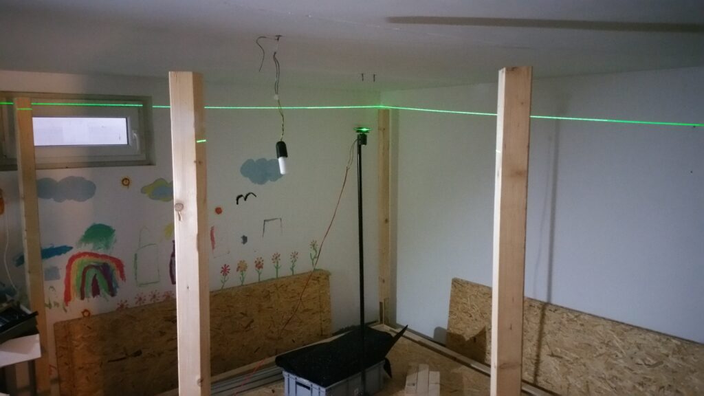 Laserwage im Einsatz