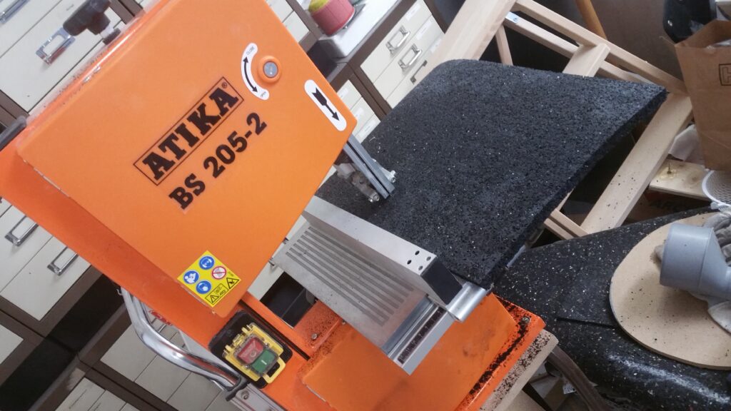 Die billig-Bandsäge im Einsatz